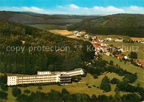 AK / Ansichtskarte Grasellenbach Kneipp Kurhaus Heinrich Gluecklich Haus Fliegeraufnahme Grasellenbach