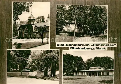 AK / Ansichtskarte Rheinsberg Diaet Sanatorium Hohenelse Park Rheinsberg