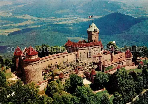 AK / Ansichtskarte Haut Koenigsbourg_Hohkoenigsburg Chateau vue aerienne Haut Koenigsbourg