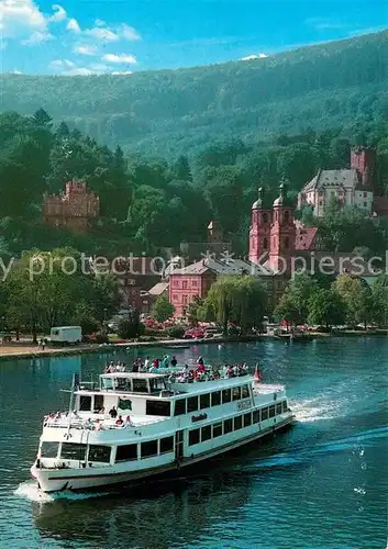 AK / Ansichtskarte Miltenberg_Main Main Personen Schifffahrt MS Roselinde Fahrgastschiff Miltenberg Main