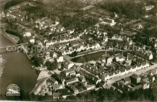 AK / Ansichtskarte Karlshafen_Bad Fliegeraufnahme Weser Karlshafen_Bad