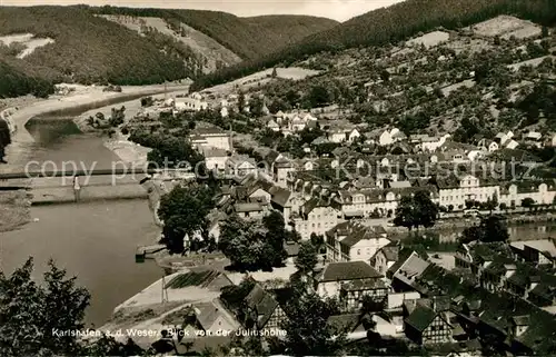 AK / Ansichtskarte Karlshafen_Bad Blick von Juliushoehe Karlshafen_Bad