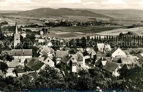 AK / Ansichtskarte Hoof_Kassel Fliegeraufnahme mit Eigershausen Hoof Kassel