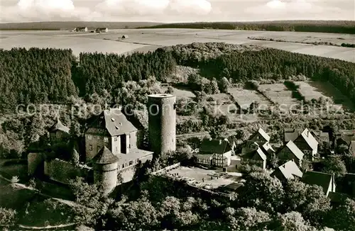 AK / Ansichtskarte Hofgeismar Fliegeraufnahme Burghotel Trendelburg Hofgeismar