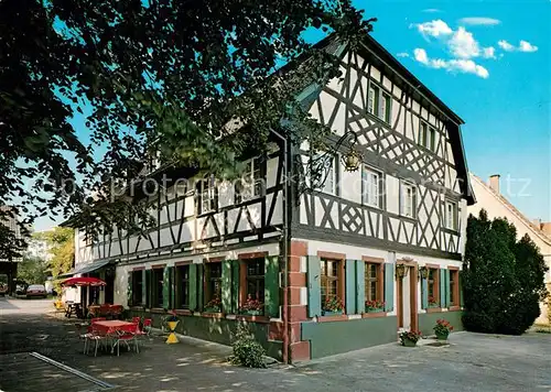 AK / Ansichtskarte Denzlingen Gasthaus Metzgerei zur Krone Fachwerk Denzlingen