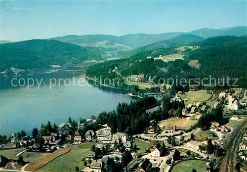 AK / Ansichtskarte Titisee Fliegeraufnahme mit Feldberg Titisee