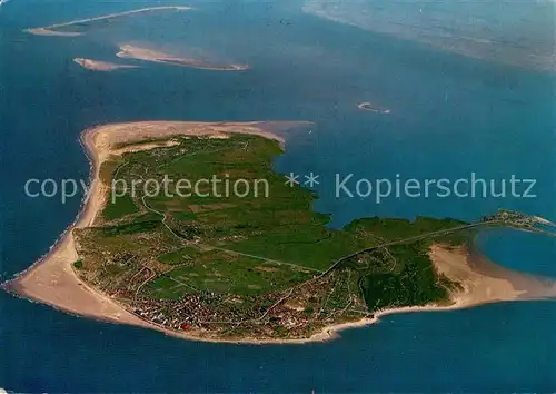 AK / Ansichtskarte Borkum_Nordseebad Fliegeraufnahme Borkum_Nordseebad