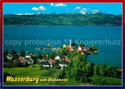 AK / Ansichtskarte Wasserburg_Bodensee Fliegeraufnahme Wasserburg Bodensee