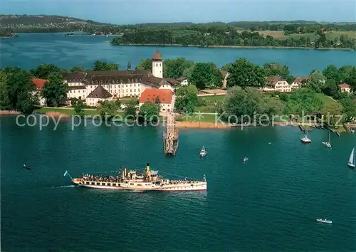 AK / Ansichtskarte Frauenchiemsee Fronleichnamsprozession Fliegeraufnahme Frauenchiemsee