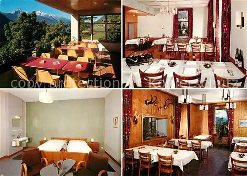 AK / Ansichtskarte Wiesen_Davos_GR Hotel Restaurant Bellevue Wiesen_Davos_GR