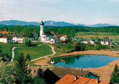 AK / Ansichtskarte Iffeldorf Schlossanger mit Dorfkirche Iffeldorf