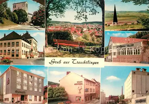 AK / Ansichtskarte Treuchtlingen Kirche Rathaus Sparkasse Treuchtlingen