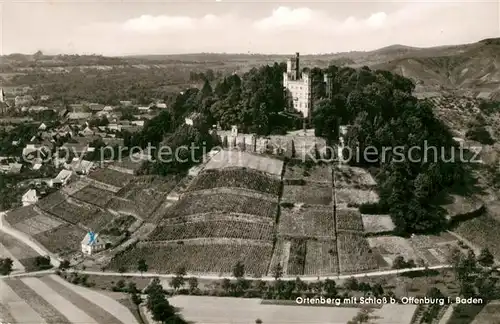 AK / Ansichtskarte Ortenberg_Baden Fliegeraufnahme mit Schloss Ortenberg_Baden