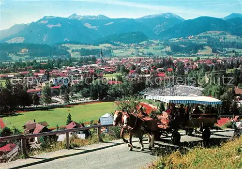 AK / Ansichtskarte Oberstdorf Stellwagenfahrt ins Oytal Alpenpanorama Oberstdorf