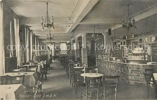 AK / Ansichtskarte Goettingen_Niedersachsen Kaiser Cafe  Goettingen Niedersachsen