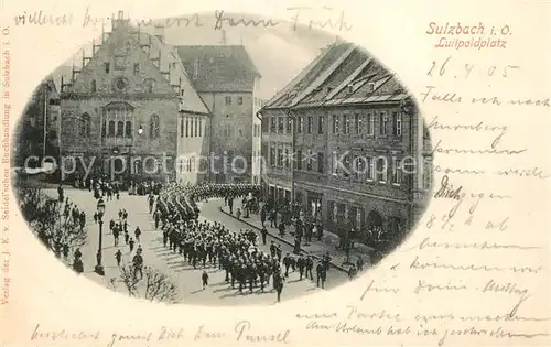 AK / Ansichtskarte Sulzbach Rosenberg Luipoldplatz Sulzbach Rosenberg