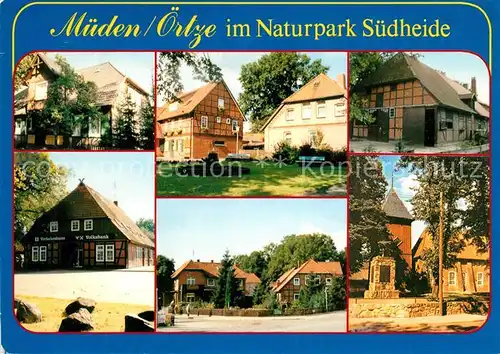 AK / Ansichtskarte Mueden_oertze Haeuser im Naturpark Suedheide Mueden oertze