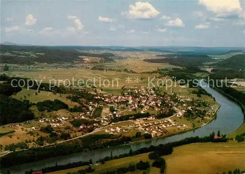 AK / Ansichtskarte Hohentengen_Hochrhein Fliegeraufnahme Hohentengen Hochrhein