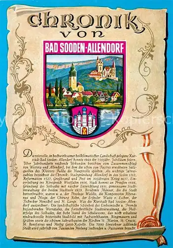 AK / Ansichtskarte Bad_Sooden Allendorf Chronik  Bad_Sooden Allendorf