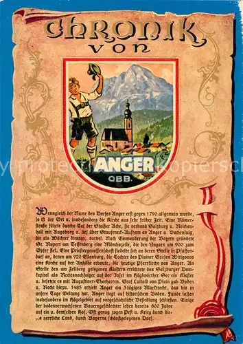 AK / Ansichtskarte Anger_Chiemgau Chronik  Anger Chiemgau