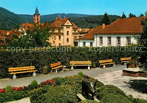 AK / Ansichtskarte Eberbach_Neckar Anlagen Neckarbruecke  Eberbach Neckar