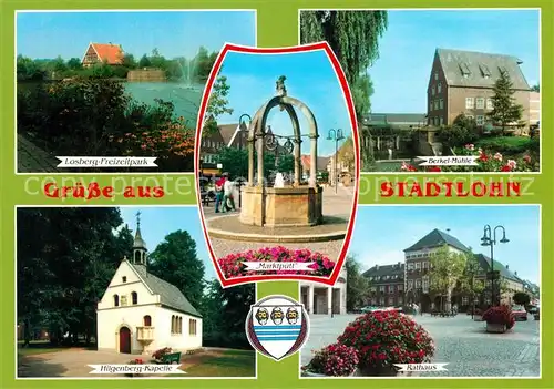 AK / Ansichtskarte Stadtlohn Losberg Freizeitpark Marktpuett Berkel Muehle Hilgenberg Kapelle Rathaus Stadtlohn