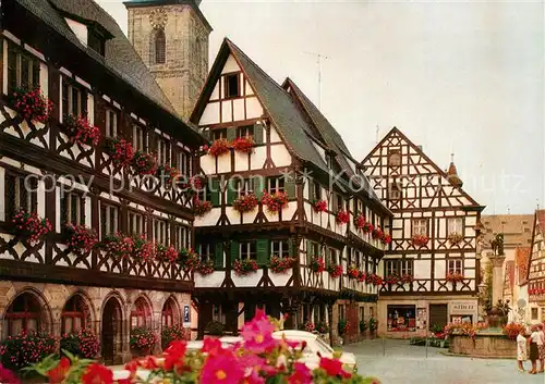 AK / Ansichtskarte Forchheim_Oberfranken Rathausplatz Altstadt Fachwerkhaeuser Forchheim Oberfranken