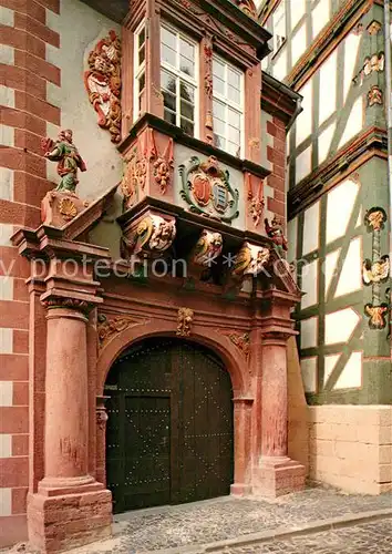 AK / Ansichtskarte Alsfeld Regionalmuseum Minnigerodehaus Barockportal 17. Jhdt. Alsfeld