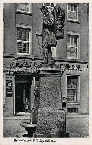 AK / Ansichtskarte Muenster_Westfalen Kiepenkerl Muenster_Westfalen