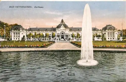 AK / Ansichtskarte Bad_Oeynhausen Kurhaus Fontaene Bad_Oeynhausen