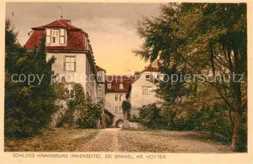 AK / Ansichtskarte Brakel_Westfalen Schloss Hinnenburg  Brakel_Westfalen