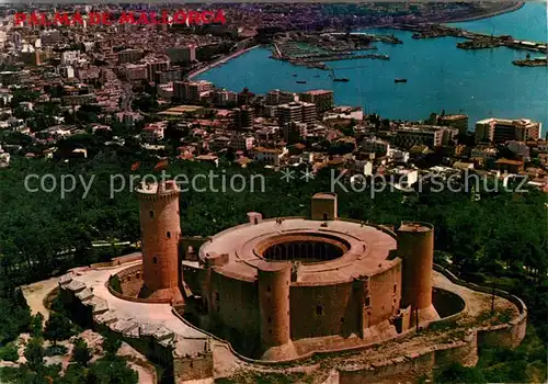 AK / Ansichtskarte Palma_de_Mallorca Vista aerea Castillo de Bellver Palma_de_Mallorca