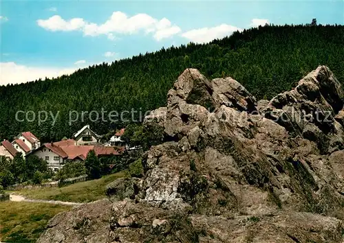 AK / Ansichtskarte Stadlern_Oberpfalz Blick mit Felspartien und Reichenstein Stadlern_Oberpfalz