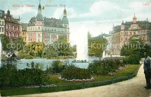 AK / Ansichtskarte Koeln_Rhein Deutscher Ring Koeln_Rhein