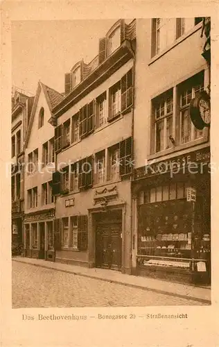 AK / Ansichtskarte Bonn_Rhein Beethovenhaus Bonngasse  Bonn_Rhein