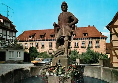 AK / Ansichtskarte Schlitz Bornschorsch St. Georgs Brunnen  Schlitz