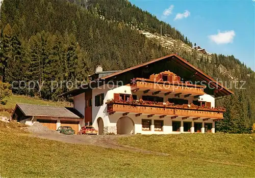 AK / Ansichtskarte St_Nikolaus_Ultental Pension Gasteig St_Nikolaus_Ultental