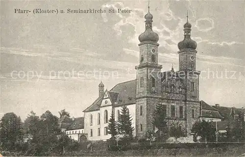 AK / Ansichtskarte St_Peter_Schwarzwald Pfarr und Seminarkirche St Peter St_Peter_Schwarzwald