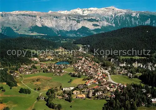 AK / Ansichtskarte Laax Fliegeraufnahme Laax