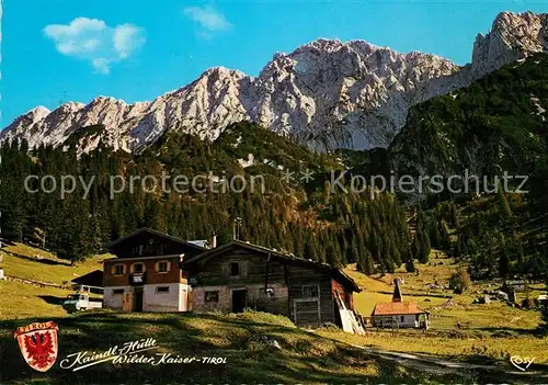AK / Ansichtskarte Kufstein_Tirol Kaindl Huette Wilder Kaiser Kufstein_Tirol