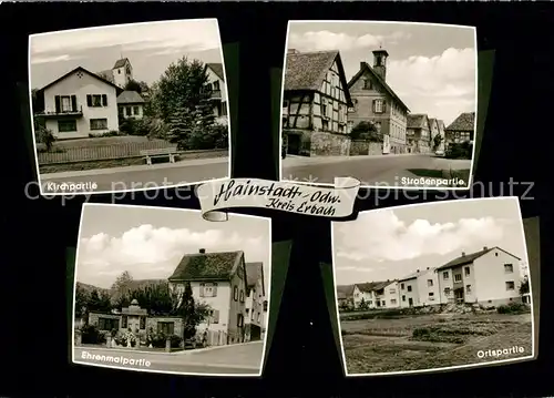 AK / Ansichtskarte Hainstadt_Odenwald Ehrenmal Strassenpartie  Hainstadt_Odenwald