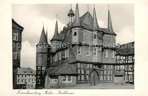 AK / Ansichtskarte Frankenberg_Eder Rathaus Frankenberg Eder