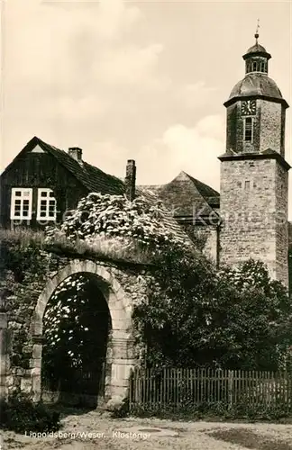 AK / Ansichtskarte Lippoldsberg Klosterkirche Klostertor Lippoldsberg