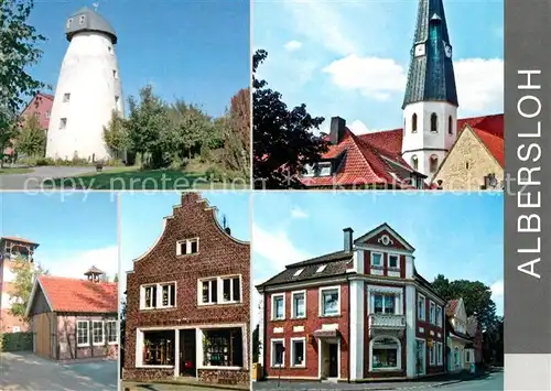 AK / Ansichtskarte Albersloh Turm Kirche Giebelhaeuser Albersloh