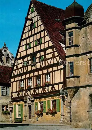 AK / Ansichtskarte Eschenbach_Wolframs Alte Vogtei 15. Jhdt. Fachwerkhaus Altstadt Gasthof Weinstube Eschenbach Wolframs