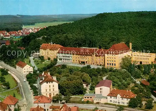 AK / Ansichtskarte Gunzenhausen_Altmuehlsee Hensoltshoehe Sanatorium Fliegeraufnahme Gunzenhausen Altmuehlsee