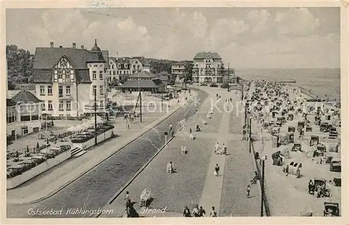 AK / Ansichtskarte Kuehlungsborn_Ostseebad Strand Promenade Kuehlungsborn_Ostseebad