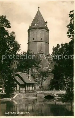 AK / Ansichtskarte Augsburg Jakobertor Augsburg