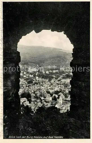 AK / Ansichtskarte Bad_Nassau Blick von der Burg Nassau Bad_Nassau