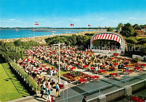 AK / Ansichtskarte Travemuende_Ostseebad Casino Garten Konzertpavillon Travemuende_Ostseebad